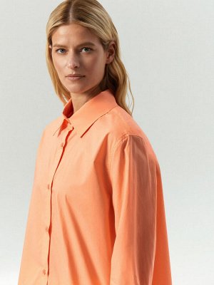 Рубашка из 100% хлопка, B3085/nectarine