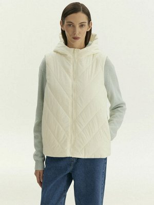 Стёганый жилет с капюшоном, GL082/perola