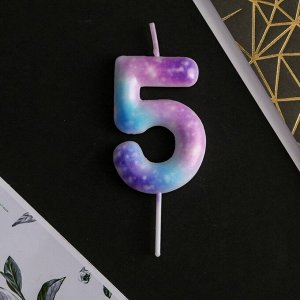 Свеча для торта, цифра «5», 5.5x8 см