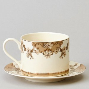Чайный набор из фарфора LEFARD "Rendezvous Vintage" на 2 персоны, 4 предмета, 350 мл — изысканная классика с цветочным узором, 1 шт.