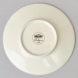 Чайный набор из фарфора LEFARD "Rendezvous Vintage" на 2 персоны, 4 предмета, 350 мл — изысканная классика с цветочным узором, 1 шт.