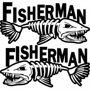 Fisherman (комлект из 2-х наклеек)