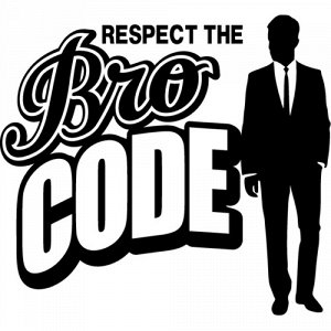 Наклейка respect the Bro Code
