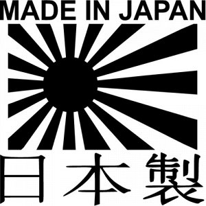 Наклейка made in japan flag