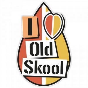 Наклейка I Love Old Skool
