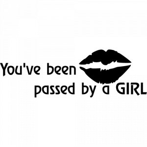 You ve been passed by a girl