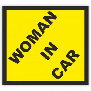 Наклейка WOMAN in car