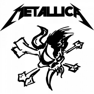Metallica Чтобы узнать размеры наклейки, воспользуйтесь пожалуйста кнопкой "Задать вопрос организатору".  Наклейки можно изготовить любого размера по индивидуальному заказу. Напишите в сообщении нужны