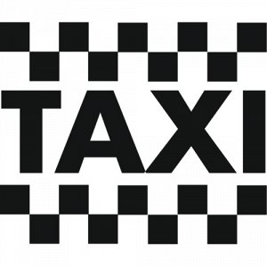 Наклейка taxi coube
