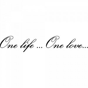 One life... One love...