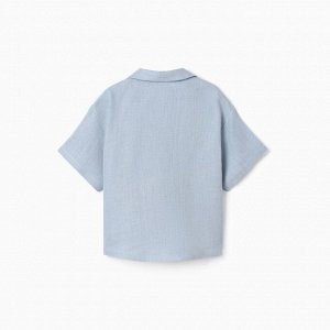 Рубашка для мальчика KAFTAN Linen, голубая