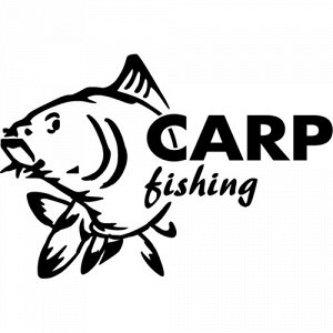 Наклейка Carp fishing