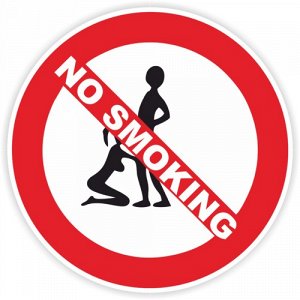 Наклейка no smoking Вариант 2