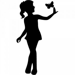 Девочка и бабочка