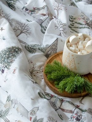 Постельное бельё 2-спальное «Этель» Winter countryside, поплин
