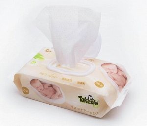 Салфетки влажные Takeshi Kids для детей Экстракт Алоэ вера (с крышкой) 200 шт