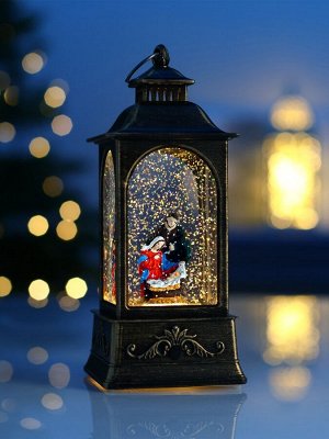 Светодиодная фигура фонарь «Рождество», 21x8.5x8.5 см, от батареек AAAx3, свечение тёплое белое