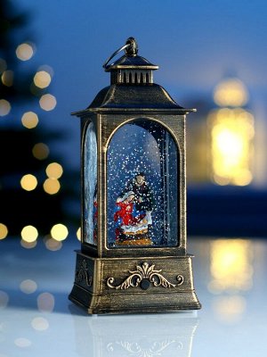 Светодиодная фигура фонарь «Рождество», 21x8.5x8.5 см, от батареек AAAx3, свечение тёплое белое