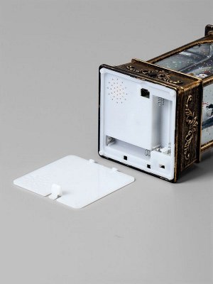 Светодиодная фигура фонарь «Рождество», 21x8.5x8.5 см, от батареек AAAx3, свечение тёплое белое