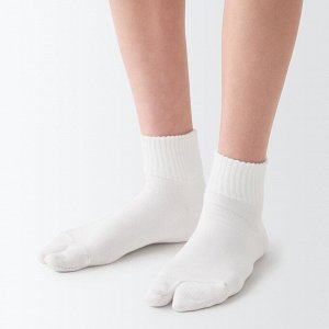 MUJI Right-Angle Soft Top Tabi Short Socks – Женские короткие носки таби с мягкой резинкой