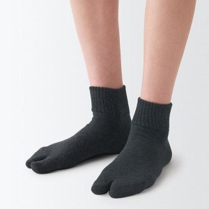 MUJI Right-Angle Soft Top Tabi Short Socks – Женские короткие носки таби с мягкой резинкой