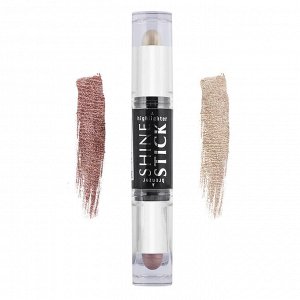 Двойной стик SHINE STICK бронзер + хайлайтер №01