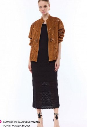 Куртка BOMBER RICAMATO TESSUTO ECOSUEDE
95%POLIESTERE 5%ELASTAN