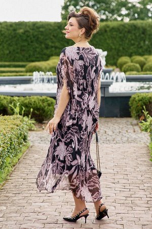 Платье Vittoria Queen 26493 черно-фиолетовый