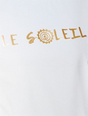 Футболка из 100% хлопка с авторским принтом. белый_le_soleil