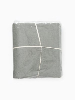 Простыня 1.5 спальная SL Home «Деним», 160x245 см, тёмно-серая, жатый хлопок