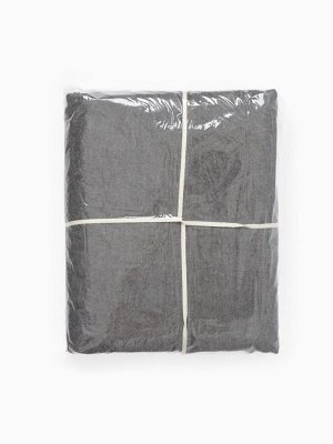 Простыня 1.5 спальная SL Home «Деним», 160x245 см, синяя, жатый хлопок