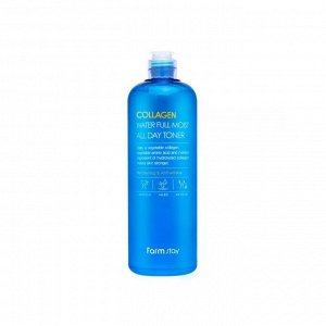 Farm Stay Отбеливающий Тонер с коллагеном Collagen Water Full Moist ALL DAY Toner, 500мл