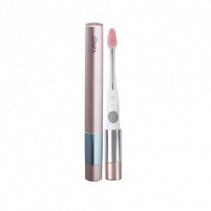 Ультразвуковая ионная электрическая зубная щётка "Ionpa Beauty" + 2 сменные головки + защитный колпачок (отбеливающие щетинки / мягкая), розовая / 36