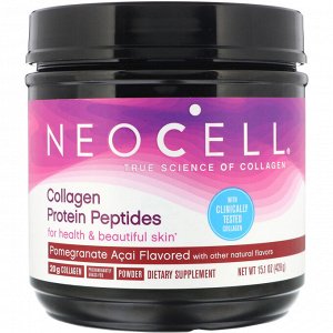 Neocell, Пептиды из коллагенового белка, гранат и асаи, 428 г