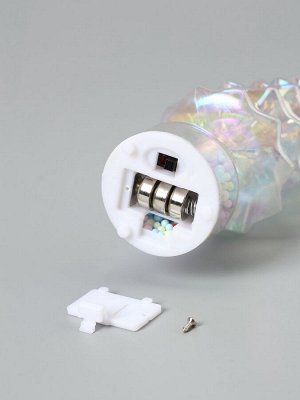 Фигура светодиодная «Ёлочка блестящая», 4 LED, 14.5x5.5 см, от батареек AG13x3, свечение тёплое белое