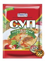 Омега Суп Вермишелевый с мясом 70гр