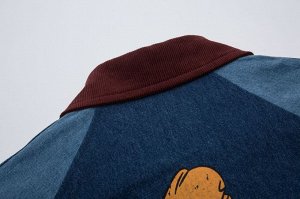 Ветровка оверсайз с принтом