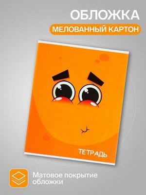 Набор тетрадей, 96 листов в клетку, Calligrata «Смайлики», 4 штуки