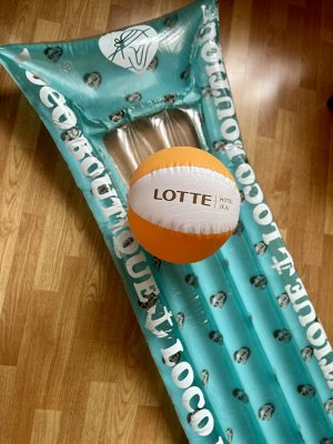 Матрас надувной для плавания Loco Boutique + мяч LOTTE