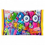 Жев. рез. Marukawa Crazy Fish Ассорти из 4 вкусов (зел. яблоко, виноград, персик, лимонад) 12,6г.