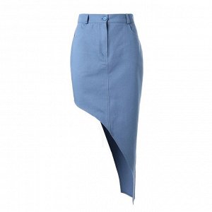 Юбка женская асимметричная MIST: Denim, синий