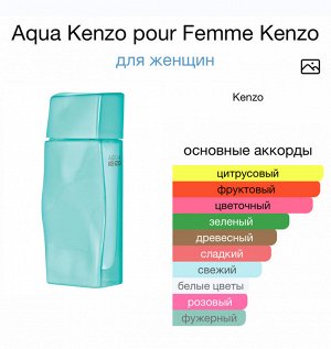 Kenzo aqua Pour Femme Eau de Toilette 100 мл. Франция. Оригинал