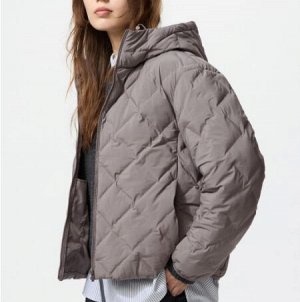 Женская куртка PUFFTECH air cotton с капюшоном 478571 серый
