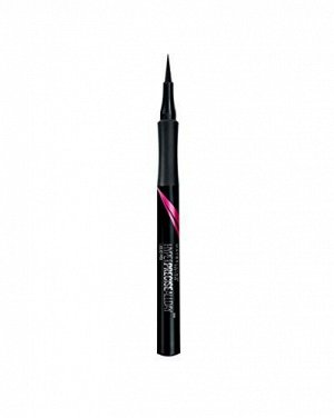 Maybelline Hyper Precise All day Жидкая ультратонкая подводка матовый черный