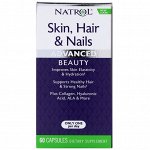 Natrol, Кожа, волосы и ногти, небывалая красота, 60 капсул