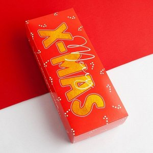 Носки женские новогодние X-MAS размер 36-40 (23-25 см), набор 5 пар