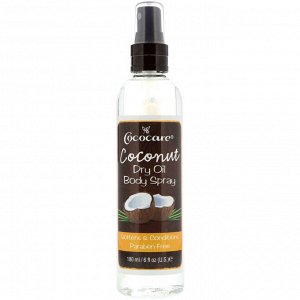 Cococare, Coconut Dry Oil Body Spray, 6 fl oz (180 ml)