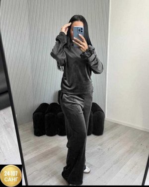 Женский костюм тройка ткань велюр