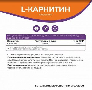 Ацетил L Карнитин Жиросжигатель L-Carnitine 90 капсул