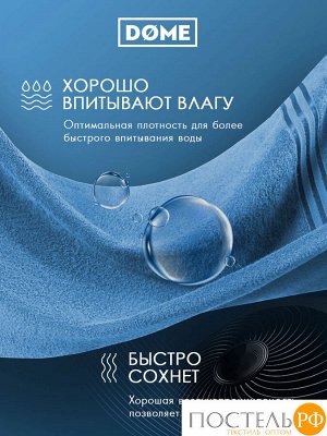 DOME ГАРМОНИКА т-бирюз К-т Полотенец 30х50, 10 пр., 100% хл, 440 гр/м2
